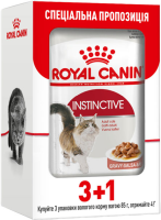 Влажный корм Royal Canin Польша для взрослых кошек Instinctive In Gravy 3+1