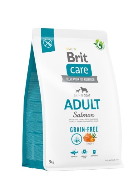 Сухой корм Care Brit Grain Free Adult для взрослых собак малых и средних пород с лососем