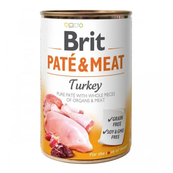 Влажный корм Care Brit Pate and Meat для собак с индейкой