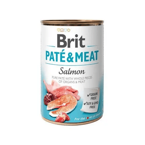 Влажный корм Care Brit Pate and Meat для собак с лососем