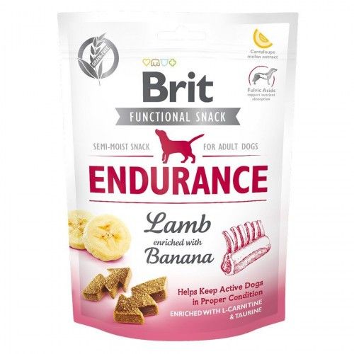 Лакомство Care Brit Functional Snack Endurance для активных собак с ягненком и бананом