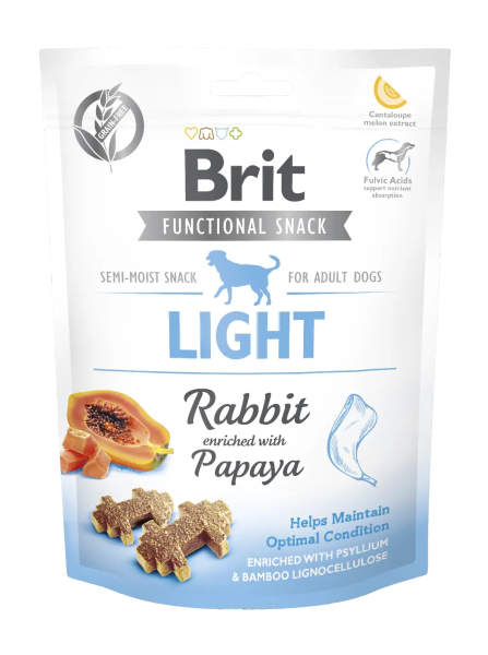 Лакомство Care Brit Functional Snack Light для собак с избыточным весом с кроликом и папаей
