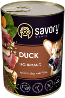 Влажный корм Savory Чехия для взрослых собак всех пород с уткой