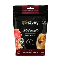 Лакомство Savory Чехия мягкая с антипаразитным эффектом для собак тунец и дикий чеснок