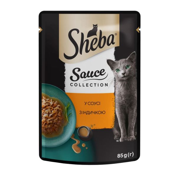 Вологий корм Sheba Литва для котів з індичкою в соусі