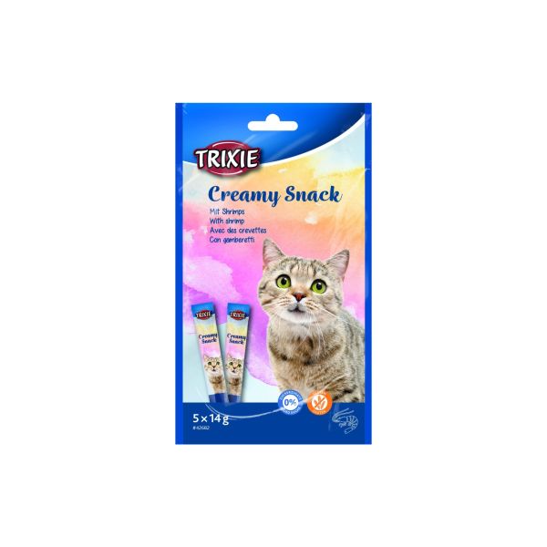 Ласощі Trixie Німеччина для котів Creamy Snacks Креветки