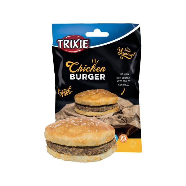 Ласощі Trixie Німеччина для собак Chucekn Burger ургер з куркою та сиромятною шкірою