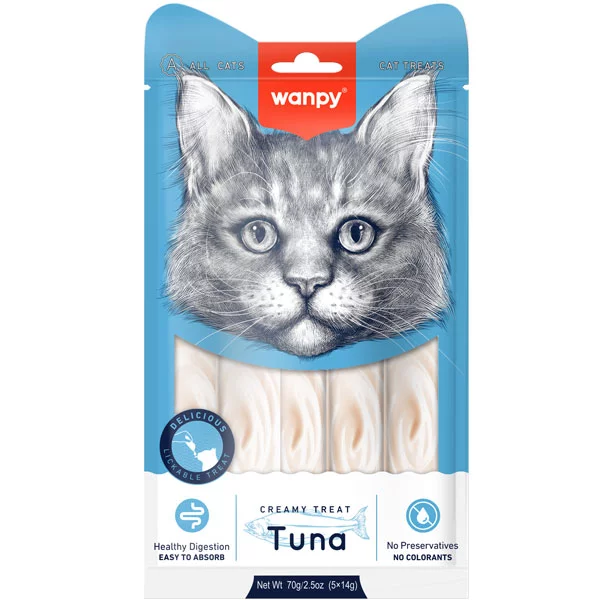 Ласощі Wanpy Китай Рідкі для котів тунець