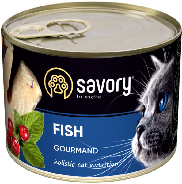 Влажный корм Savory Чехия для взрослых привередливых кошек с рыбой
