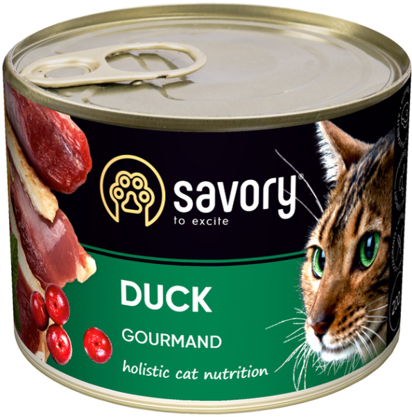 Влажный корм Savory Чехия для взрослых привередливых кошек с уткой