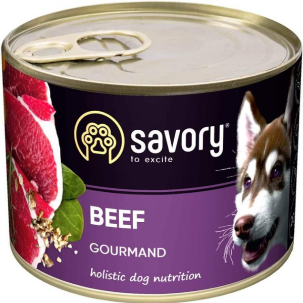 Влажный корм Savory Чехия для взрослых собак всех пород с говядиной