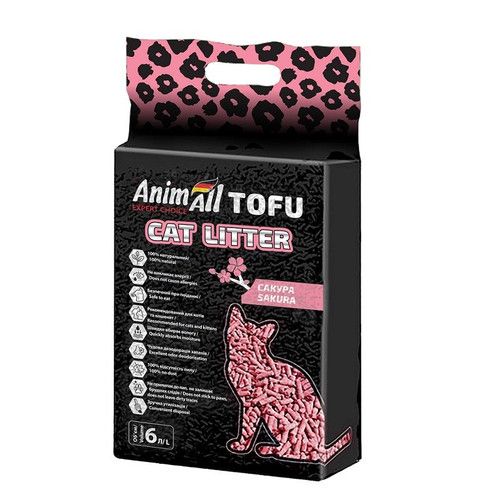 Наповнювач для лотків Тофу AnimAll Китай сакура 2,6 кг