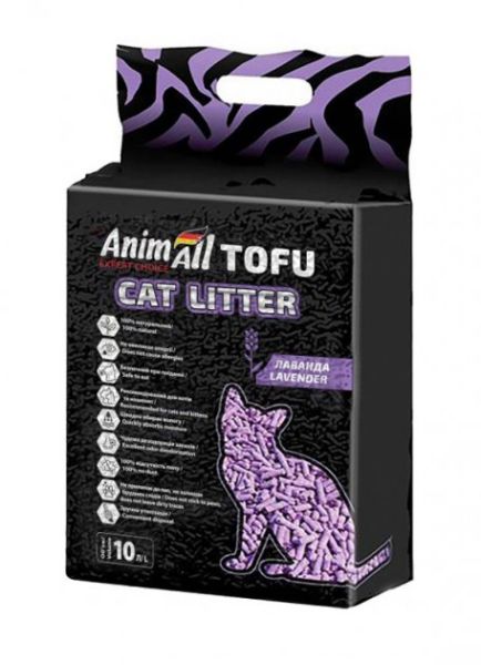 Наполнитель для лотков Тофу AnimAll Китай лаванда 4.66 кг