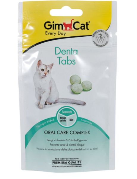 GimCat Германия Витамины Denta Tabs - таблетки для улучшения здоровья зубов кошек