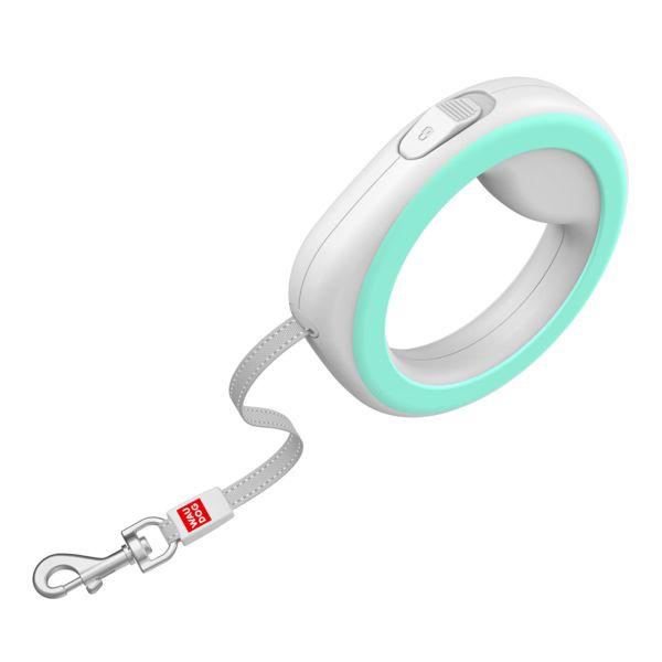 WAUDOG Украина Поводок-рулетка для собак R-leash, круглая, светоотражающая лента, салатовый
