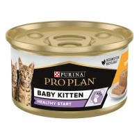 Влажный корм Pro Plan Purina Франция BabyKitten Healthy Start паштет для котят от 6 до 12 недель с курицей