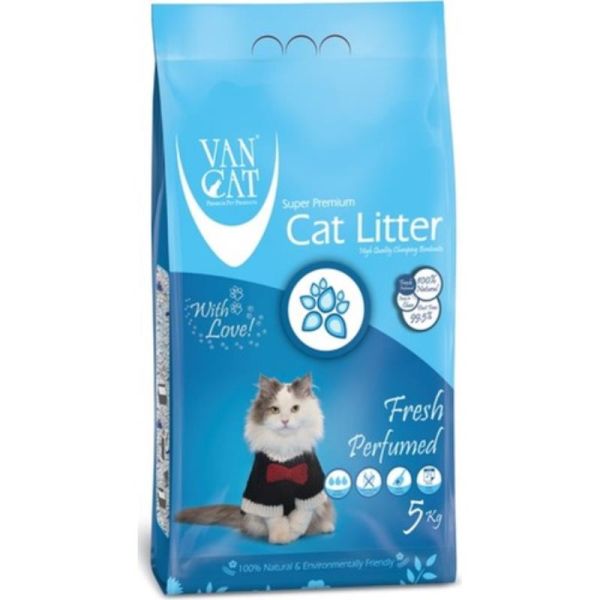 Наполнитель для лотков Бентонитовый Van Cat Турция аромат Фреш
