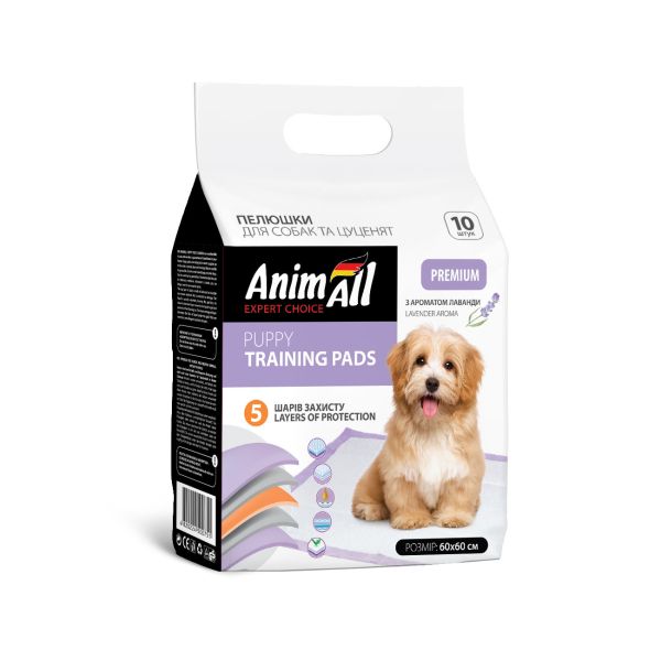 AnimAll Китай Пелюшки для собак з ароматом лаванди 60x60 см