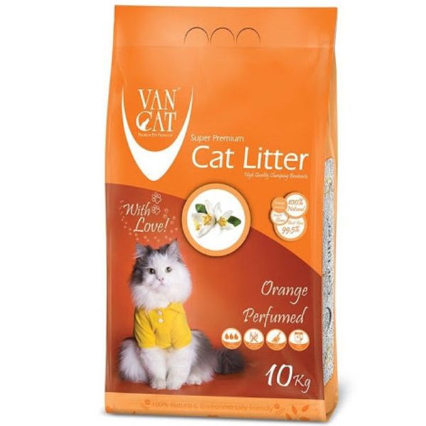 Наповнювач для лотків Бентонітовий Van Cat Туреччина Помаранчевий