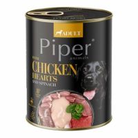 Влажный корм Piper Польша для собак с куриными сердцами и шпинатом