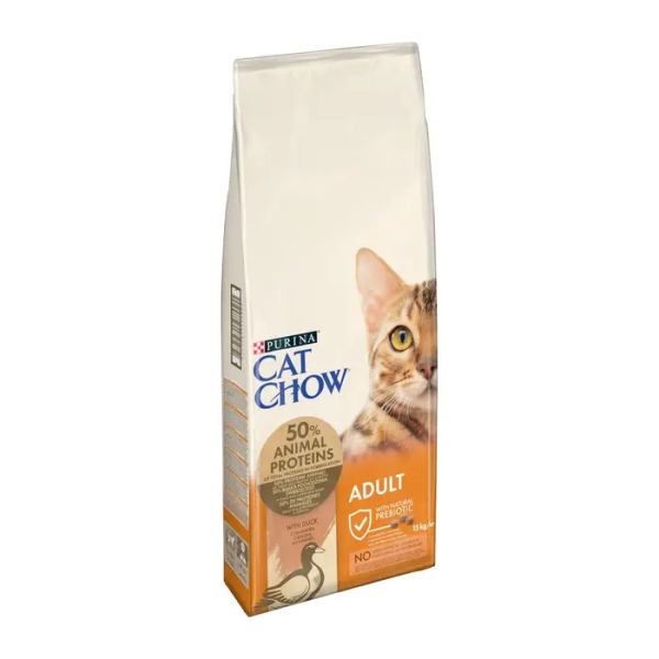 Сухой корм Cat Chow Венгрия для взрослых кошек с уткой