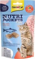 Лакомство GimCat Германия для кошек Nutri Pockerts Fish с лососем