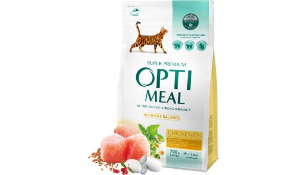 Сухой корм Optimeal Украина Cat Adult для взрослых кошек с курицей