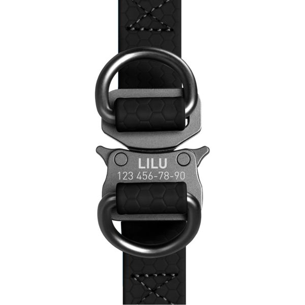 WAUDOG Украина Шлей для собак водостойкий Waterproof, c QR паспортом, металлическая пряжка-фастекс, черный