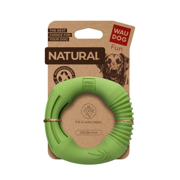WAUDOG Україна Іграшка для собак Fun Natural Кільце, біорозкладна гума