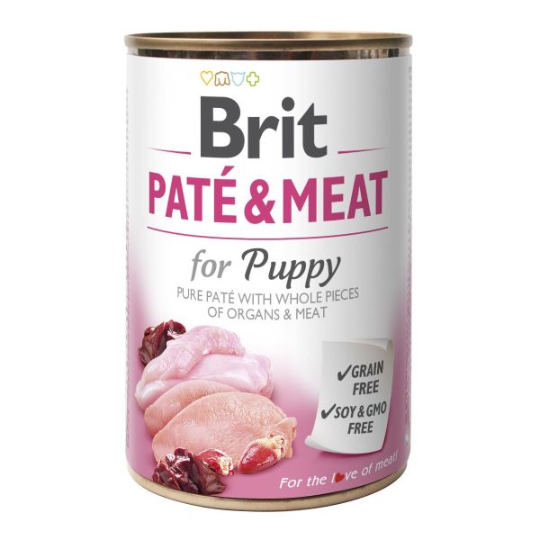 Влажный корм Care Brit Pate and Meat для щенков с курицей и индейкой