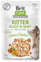Вологий корм Care Brit для кошенят з куркою в соусі