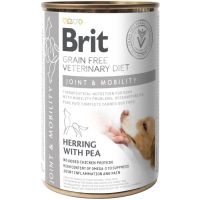 Влажный корм VetDiets Brit Grain Free Joint & Mobility для взрослых собак для поддержания здоровья суставов с селедкой и горохом