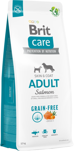 Сухой корм Care Brit Grain Free Adult для взрослых собак малых и средних пород с лососем