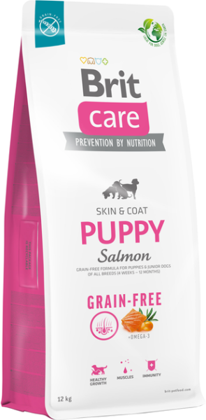 Сухой корм Brit Чехия Care Grain Free Puppy для щенков с лососем