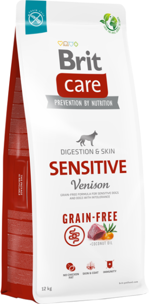 Сухой корм Care Brit Grain Free Sensitive для собак с чувствительным пищеварением с олениной