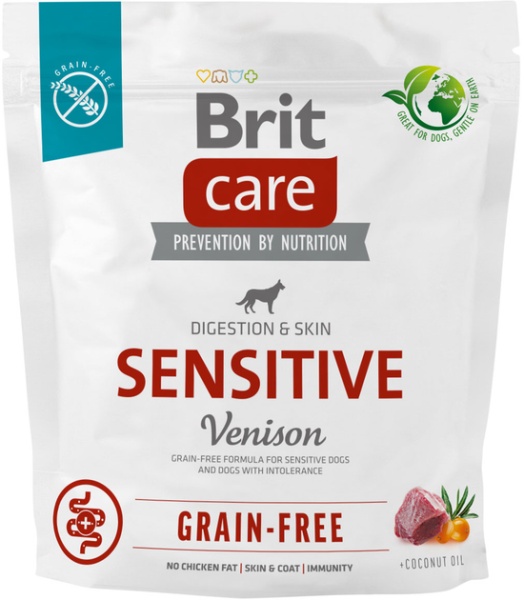 Сухий корм Care Brit Grain Free Sensitive для собак з чутливим травленням з олениною