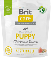 Сухой корм Care Brit Sustainable Puppy для щенков с курицей и насекомыми