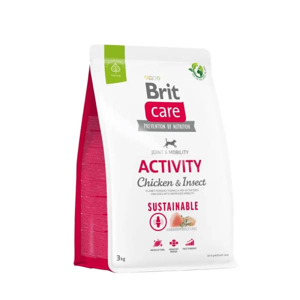 Сухий корм Care Brit Sustainable Activity для дорослих собак з підвищеною активністю з куркою та комахами