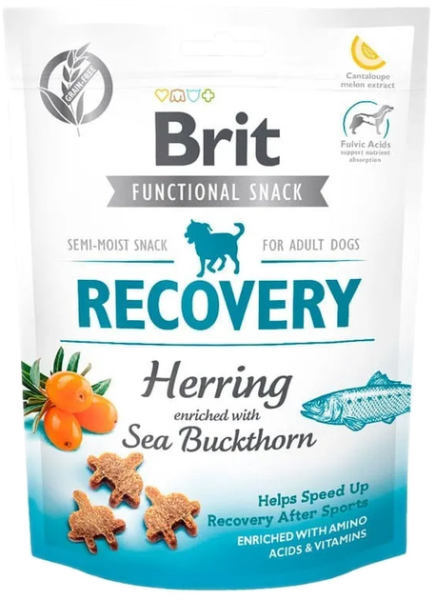 Лакомство Care Brit Functional Snack Recovery Herring для собак полувлажной с эффектом восстановления со вкусом сельди