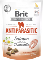 Лакомство Care Brit Functional Snack Antiparasitic Salmon для собак полувлажные антипаразитарный эффект со вкусом лосося