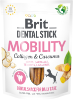 Лакомство Care Brit Dental Stick Mobility для взрослых собак с коллагеном и куркумой для мобильности суставов