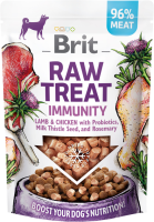 Лакомство Care Brit Raw Treat Immunity Freeze-dried для взрослых собак с эффектом укрепления иммунитета со вкусом ягненка и курицы
