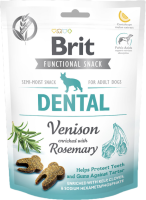 Лакомство Care Brit Snack Dental для собак с эффектом защиты зубов и десен со вкусом оленины и розмарина