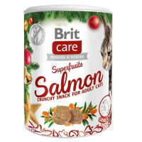 Лакомство Care Brit Superfruits Snack Рождественские для кошек хрустящие лосось и облепиха