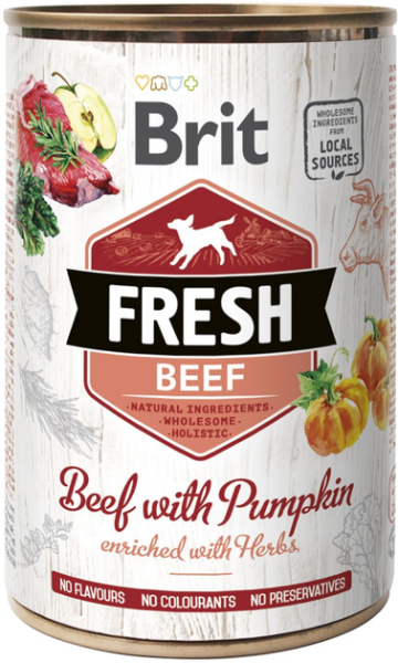Влажный корм Care Brit Fresh для взрослых собак со вкусом говядины и тыквы