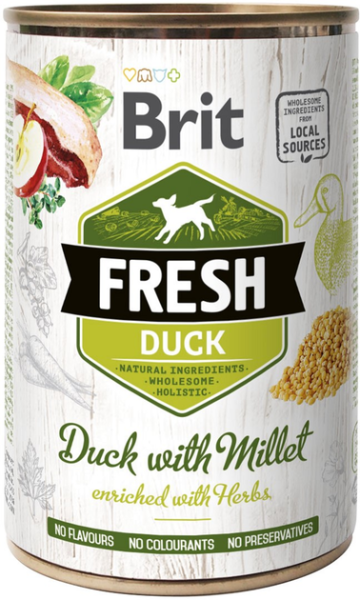 Влажный корм Care Brit Fresh для взрослых собак со вкусом утки и пшена