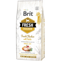 Сухой корм Brit Чехия Fresh Adult для взрослых собак всех пород с курицей и картофелем