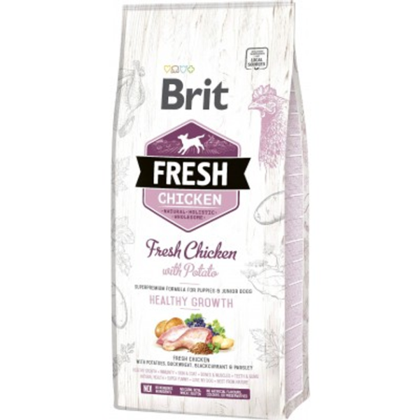 Сухий корм Care Brit Fresh Puppy для цуценят та молодих собак всіх порід з куркою та картоплею
