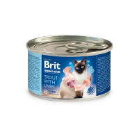Влажный корм Premium Brit для кошек с форелью и печенью