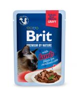 Влажный корм Premium Brit Delicate Fillets для стерилизованных кошек из филе ягненка в соусе